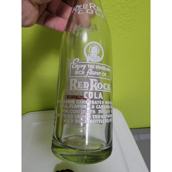 Rare Vintage Antique‎ Soda Pop Glass Bottle Enjoy Red Rock Cola - Picture 6 of 6